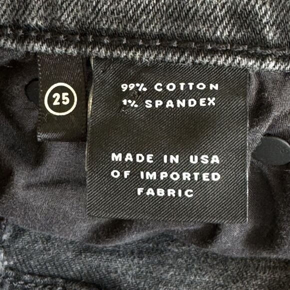 GRLFRND Tatum Mid-Rise Micro Boot Jeans Women Sz. 25 All Night Long Button Fly - Picture 9 of 16